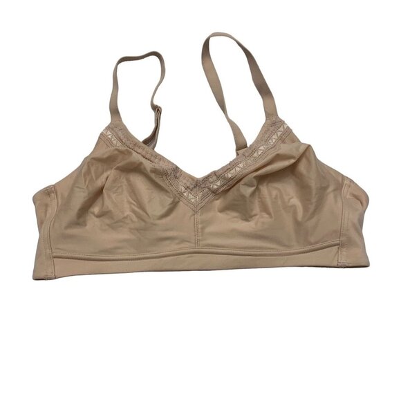 NWOT Wacoal Perfect Primer Full Figure Wire-Free Bra size 34C nude - Picture 2 of 7